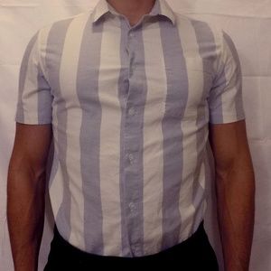 Topman Muscle Fit Short Sleeve Button Up